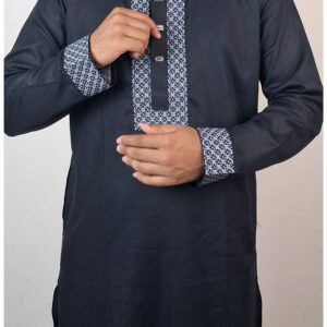 Ashrafi Luxury Panjabi (Black)
